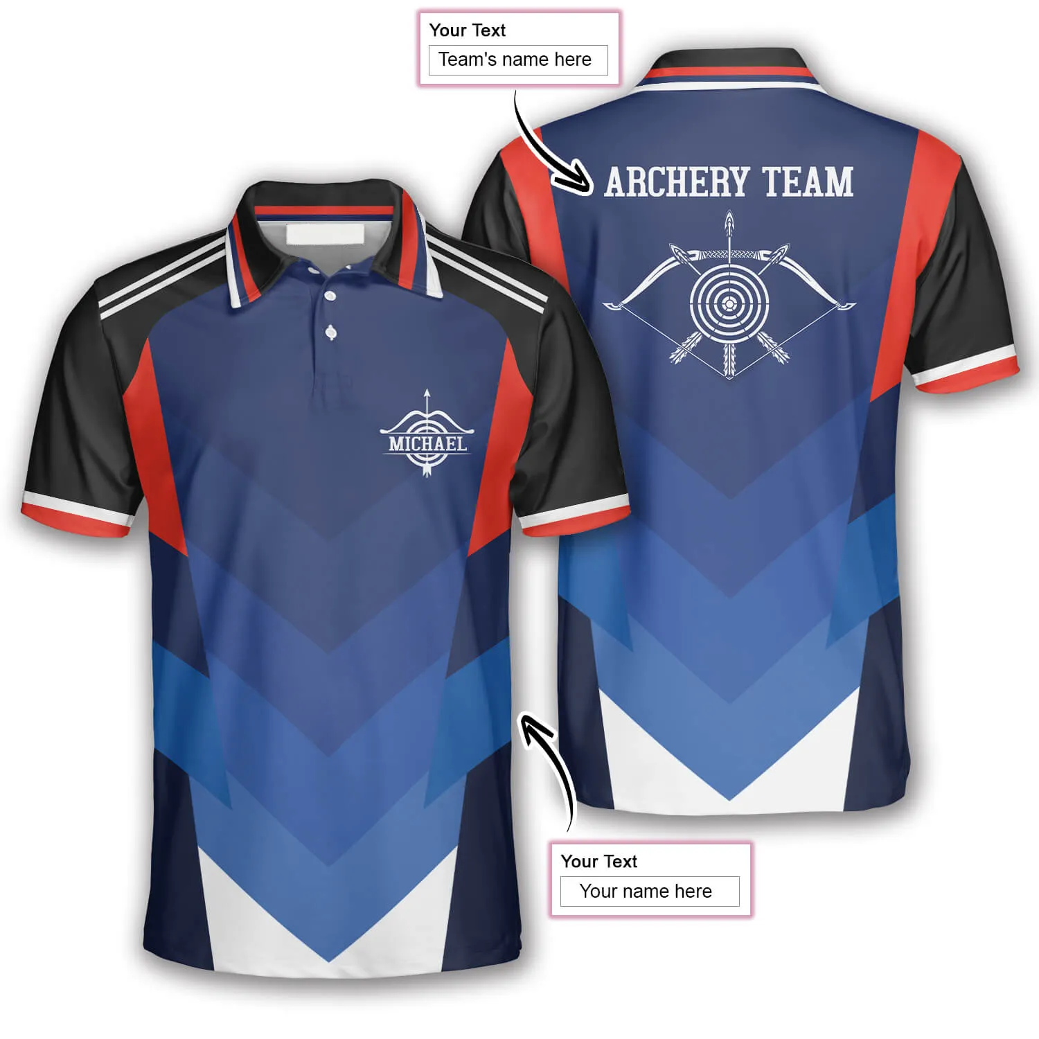 3D All Over Print Archery Superior Custom Archery Polo Shirts For Men, Idea Gift for Archery Lover