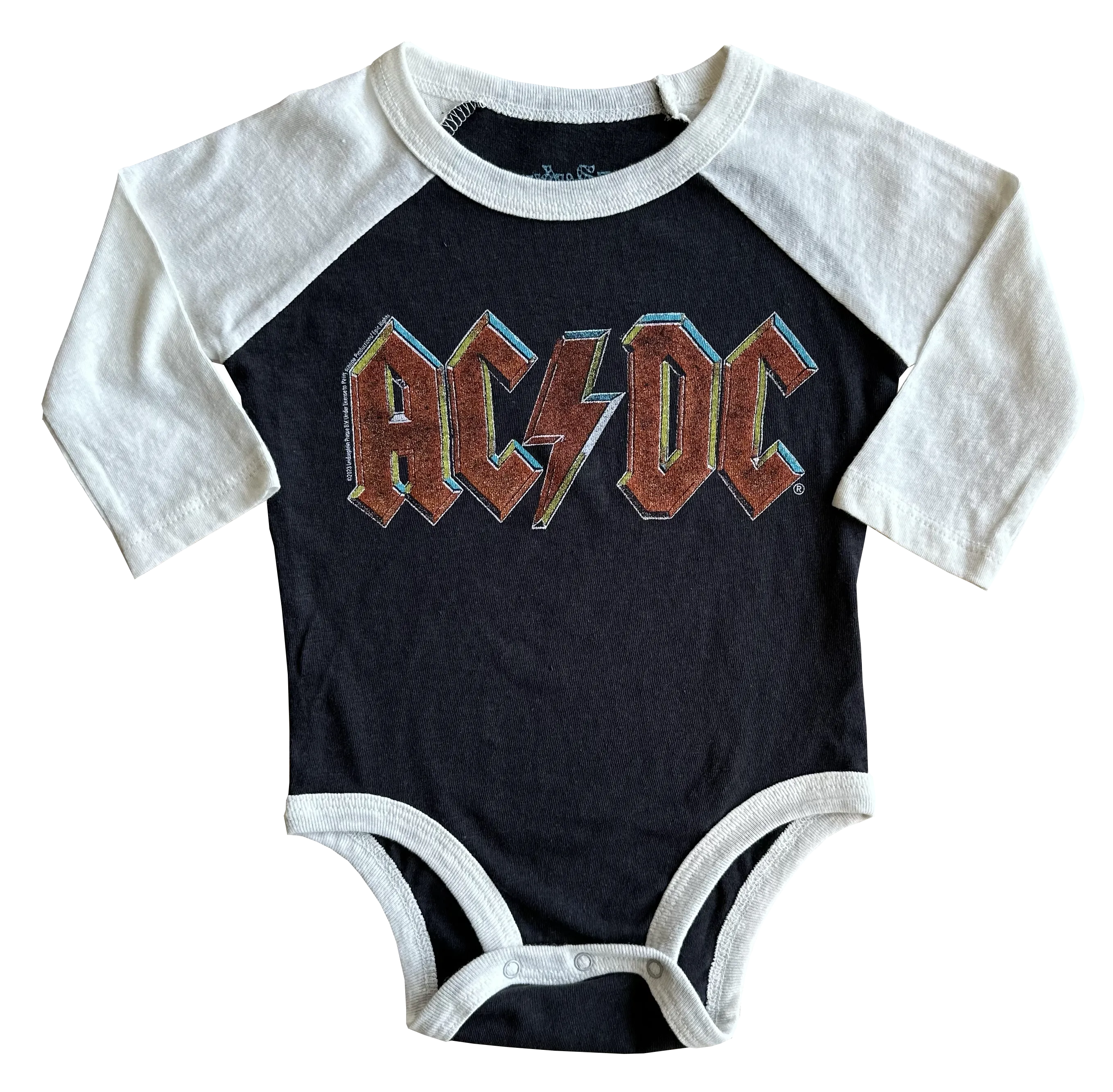 ACDC vintage Raglan Onesie