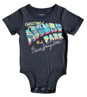 Asbury Park Black Organic Onesie