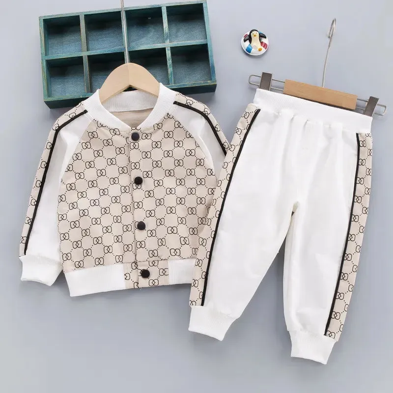 Baby Boy Clothes sets Autumn Casual Girl Clothing Suits Child Suit Sweatshirts Jackets Sports pants Spring Kids suits 6M-5T