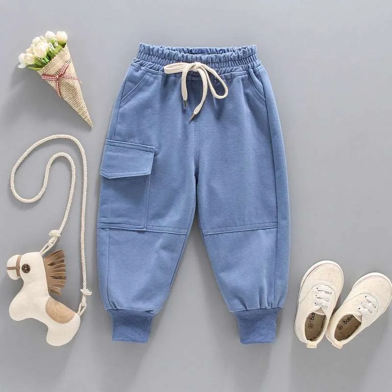 Baby Boys and Girls Solid Color Casual Pants