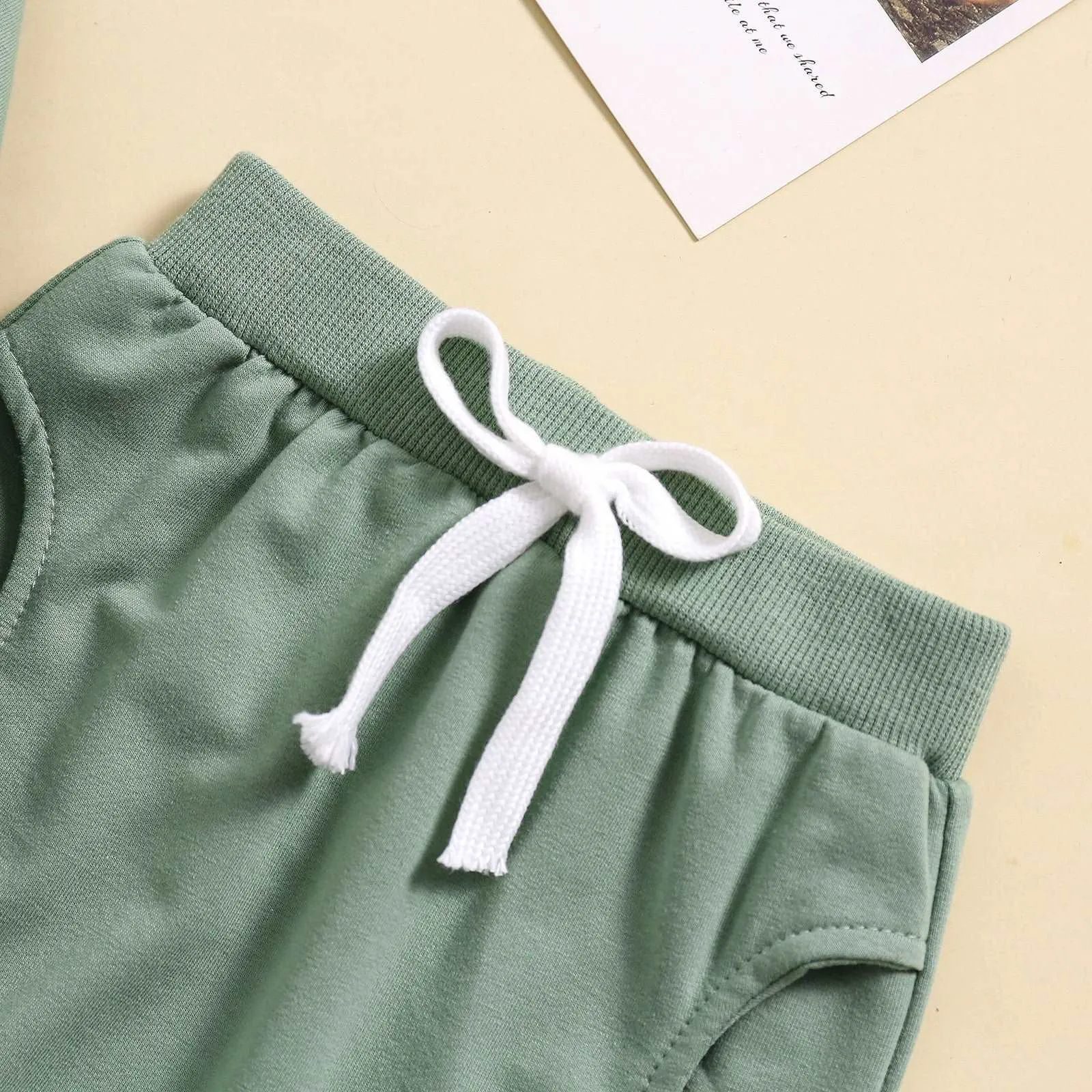 Baby Girl Long-sleeved Sweatshirt and Pants Two-piece Outfit Set