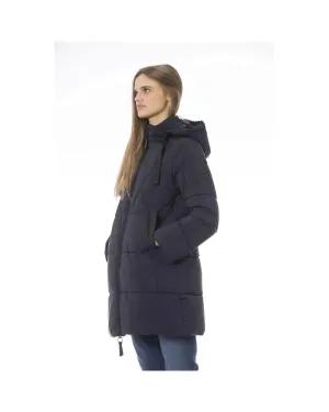 Baldinini Trend Women's Blue Polyester Jackets & Coat - L