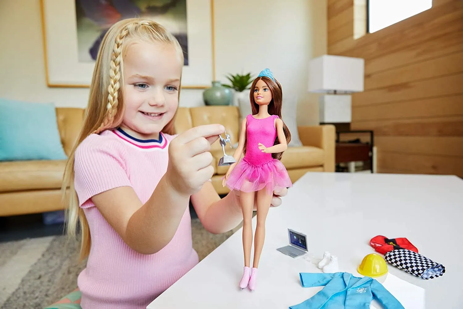 Barbie Doll With 2 Surprise Career Looks and Accessories