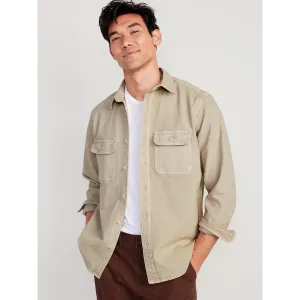 Biege Workwear Utility-Pocket Shirt