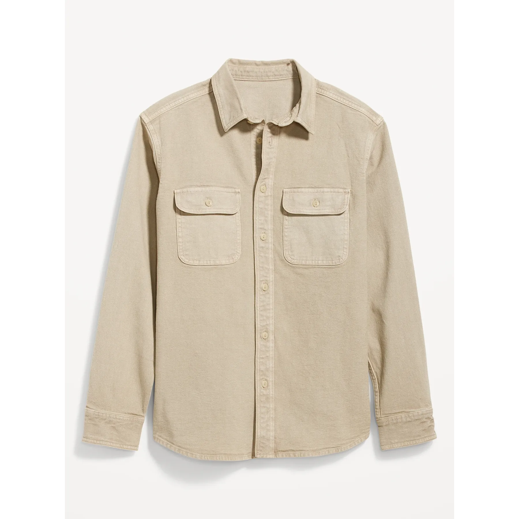 Biege Workwear Utility-Pocket Shirt