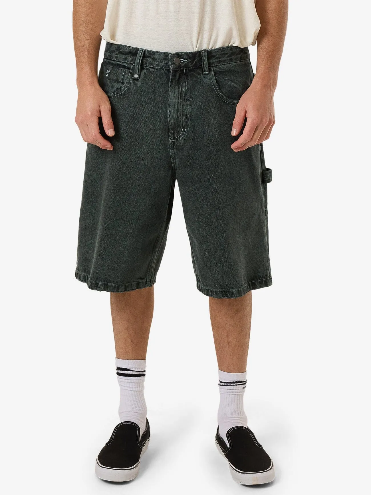 Big Slacker Denim Short - Dark Forest