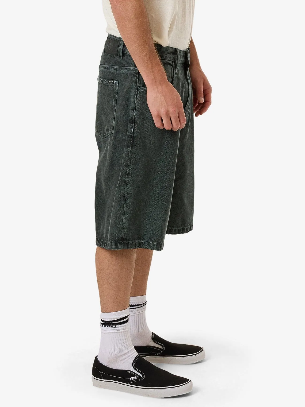 Big Slacker Denim Short - Dark Forest