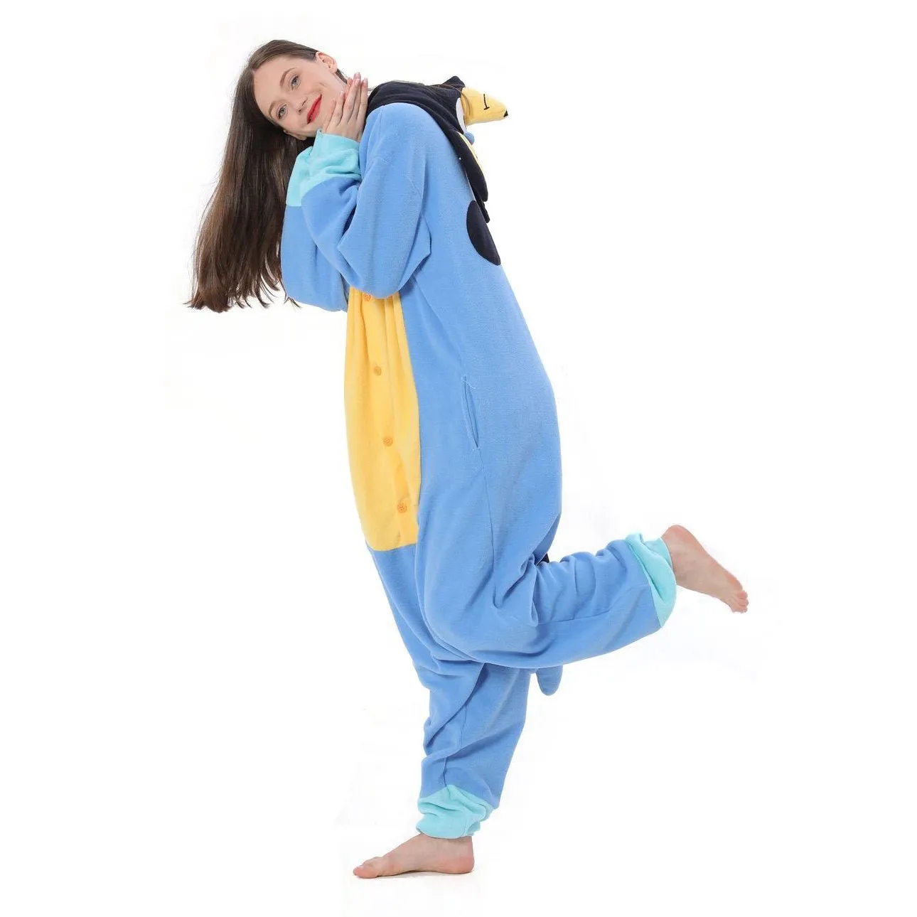 Bluey Onesies Costume Kigurumi PJS Pajamas  Outfit for Adult Kids Girl Boy