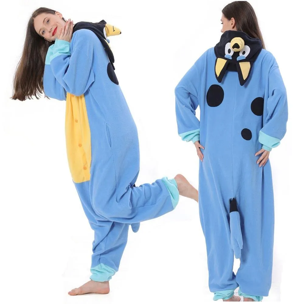 Bluey Onesies Costume Kigurumi PJS Pajamas  Outfit for Adult Kids Girl Boy