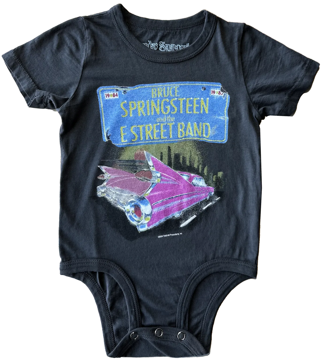 Bruce Springsteen Organic Vintage Black Onesie