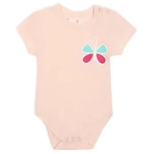 Butterfly Print Baby Girl Romper