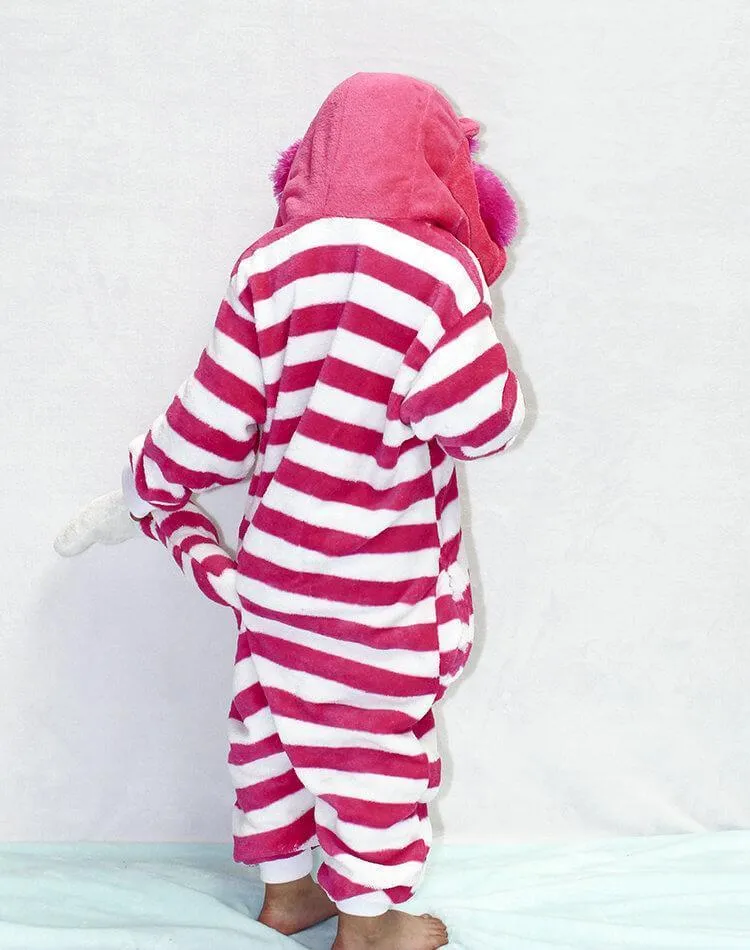 Cheshire Cat Kids Onesies Hoodie Pajamas Kigurumi Costume