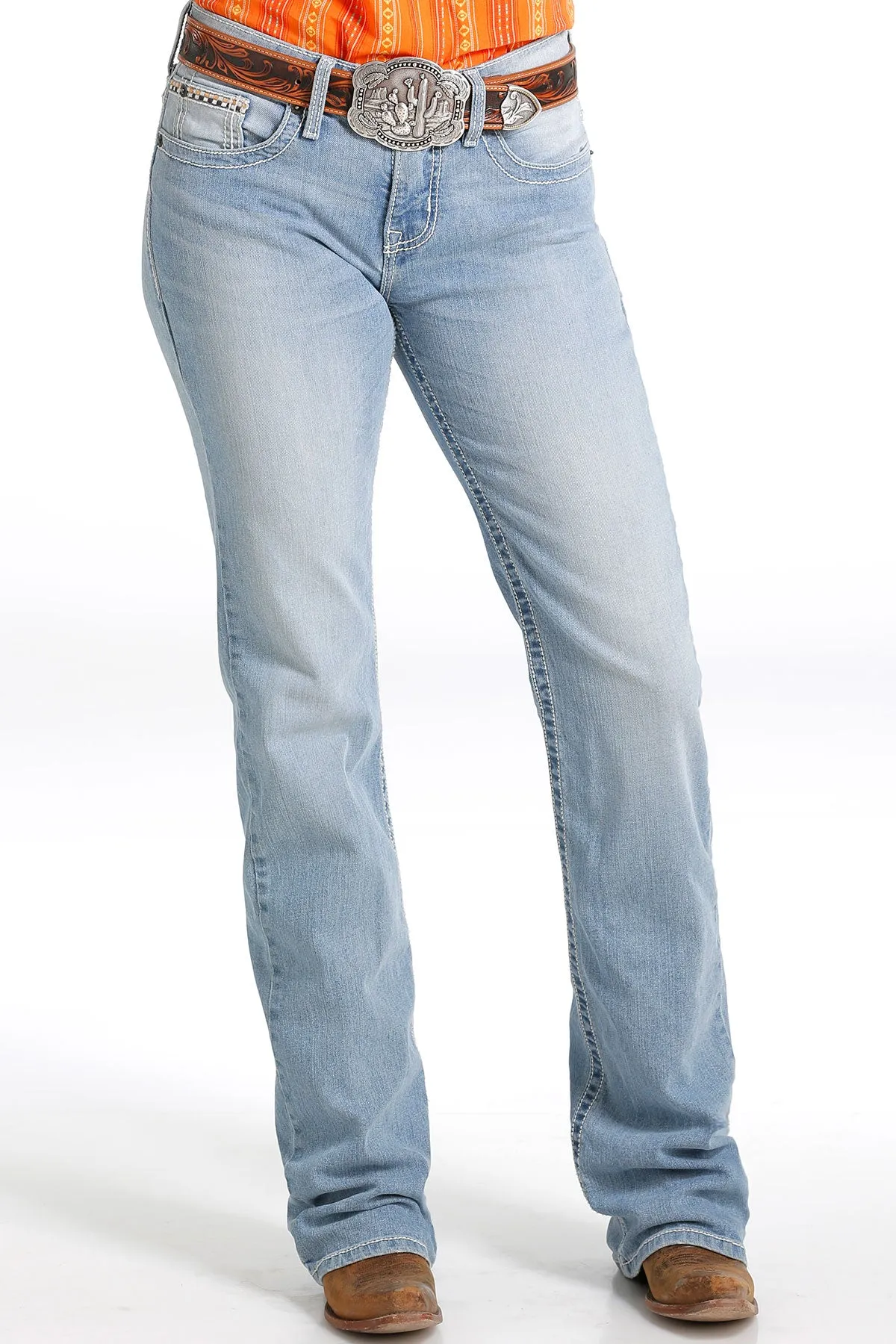 Cruel Girl Light Stonewash Boot Cut Hannah Jeans for Women