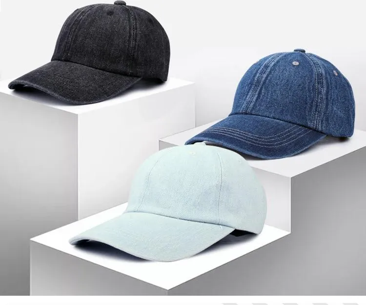 Denim Baseball Cap Snapback Hats Women Casual Hat Jeans Cap