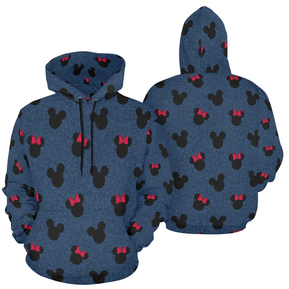 Denim Mice Hoodie for Men