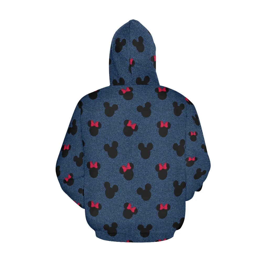 Denim Mice Hoodie for Men