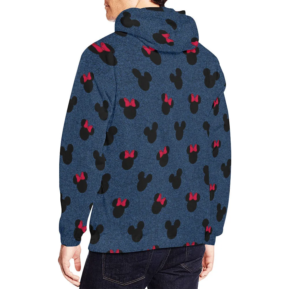 Denim Mice Hoodie for Men