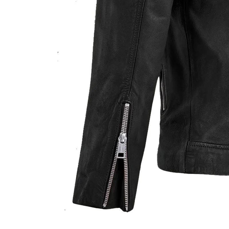 Genuine Best Style Beast Black Fashion Biker Leather Motorcycle Jacket