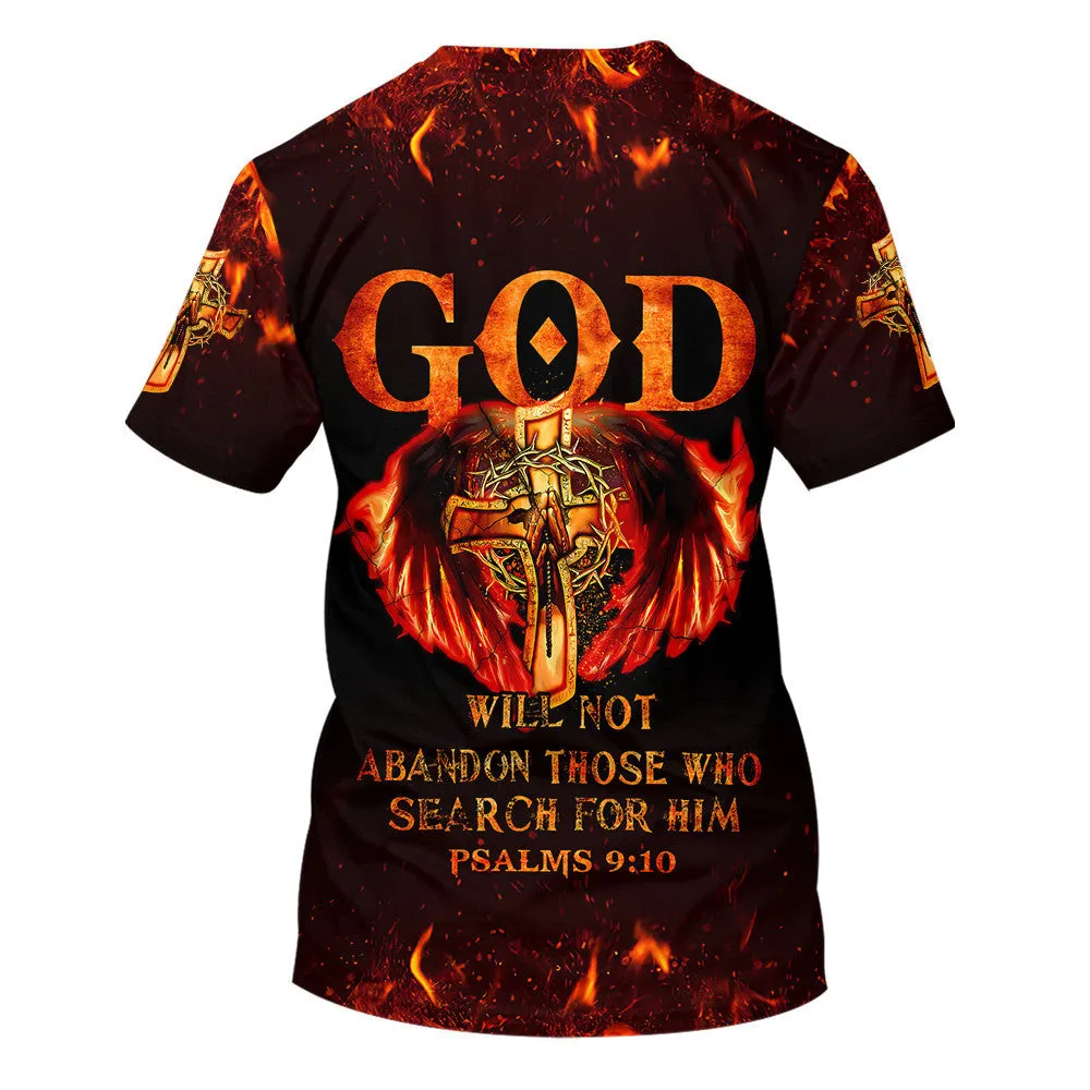 God Will Not Abandon Those Who Search For Him 3d Shirts - Christian T Shirts For Men And Women