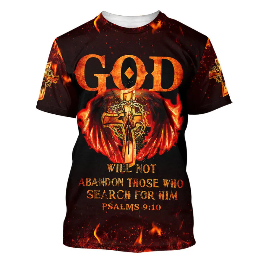 God Will Not Abandon Those Who Search For Him 3d Shirts - Christian T Shirts For Men And Women