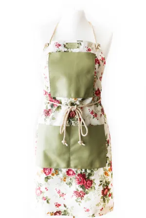 Green Canvas Leather Apron