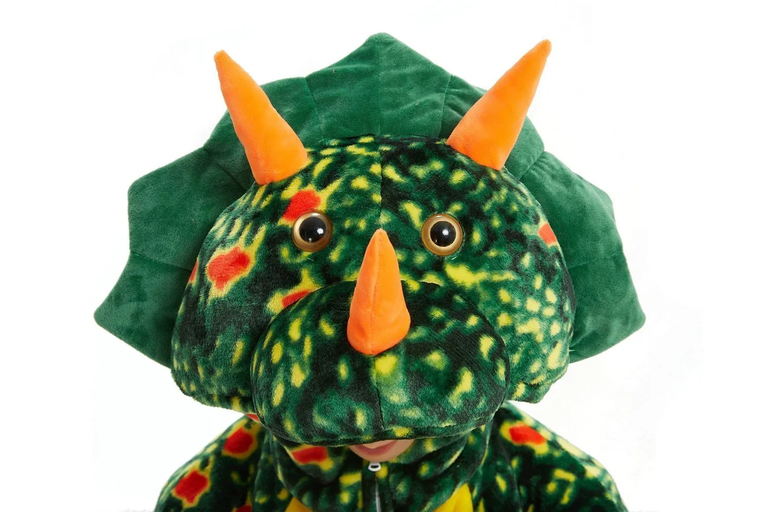 Green Triceratops Dragon Adult Kids Kigurumi Onesies Pajamas Costume