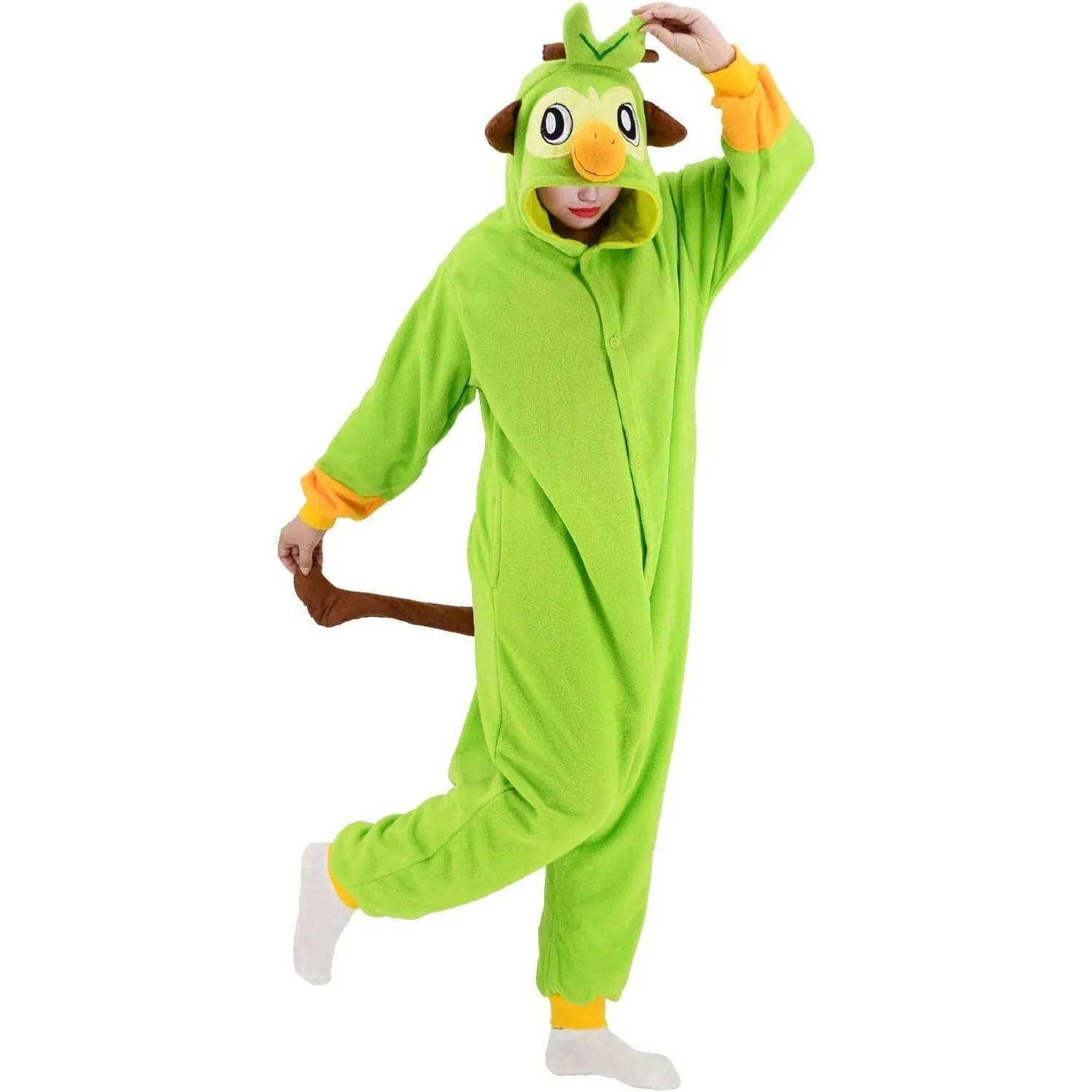 Grookey Kigurumi Onesies Anime Pokemon Pajamas Pyjamas Halloween Costume