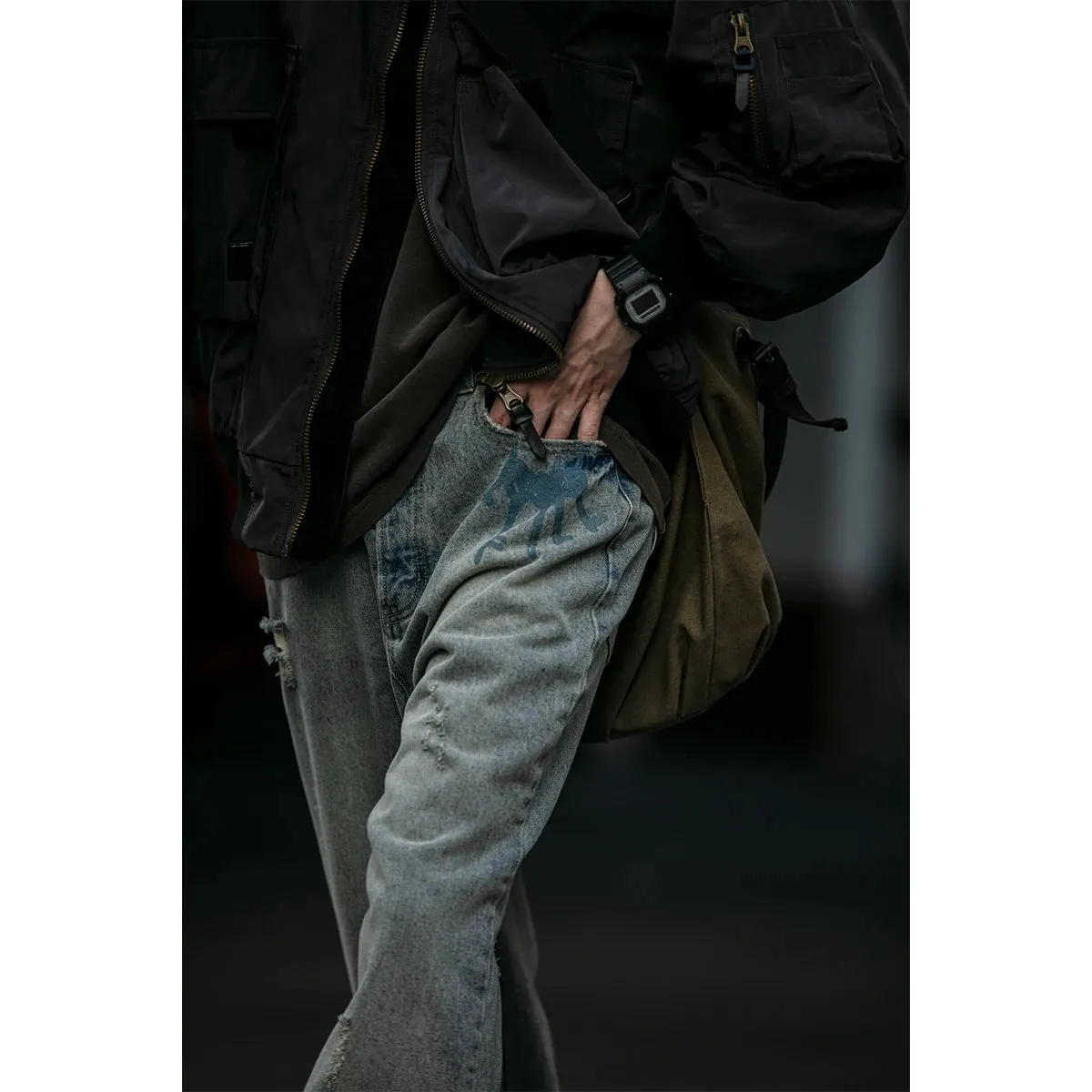 High Quality Ripped Jeans For Men - Casual Denim Straight Leg Pants