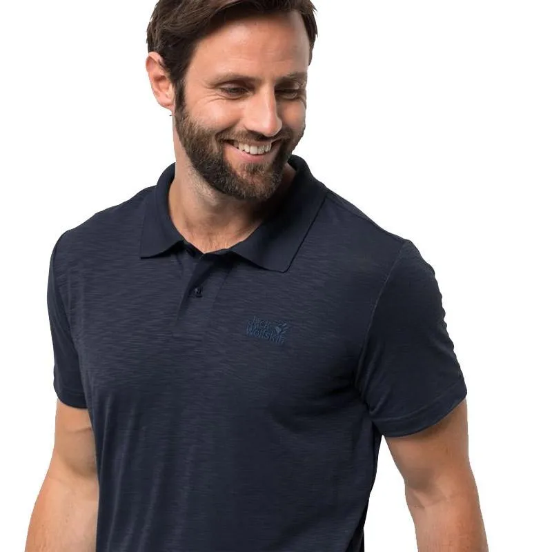 Jack Wolfskin Travel Polo Men's Shirt - Night Blue