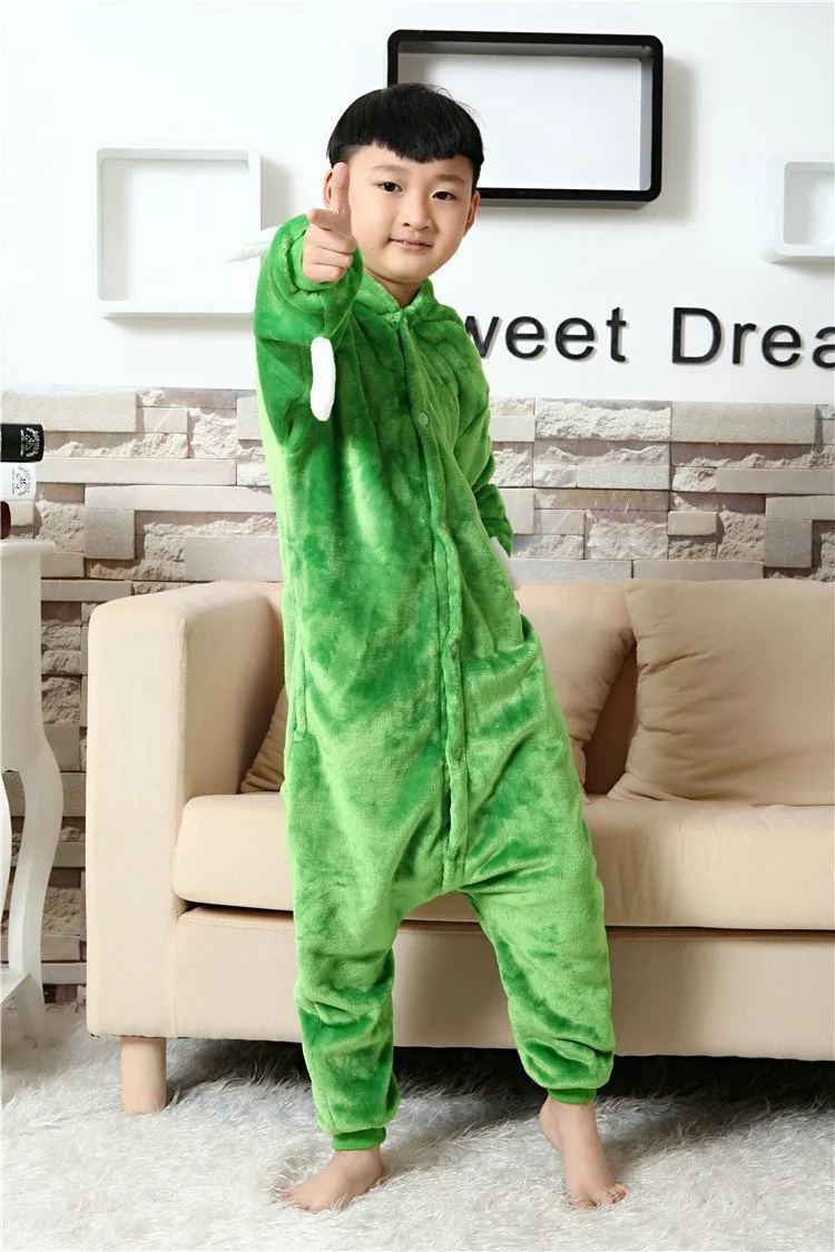 Kid Monster Inc Mike Wazowski Kigurumi Pajamas costume Onesie