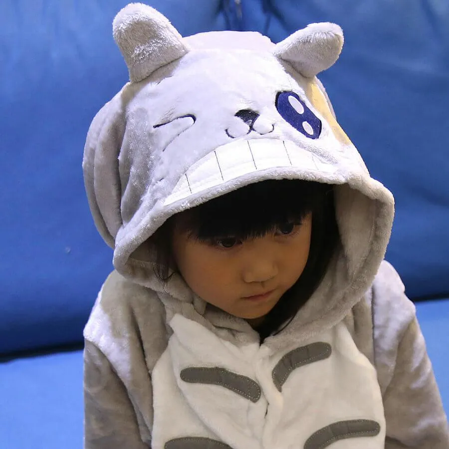 Kid Onesies Hoodie Blink Totoro Animal Kigurumi Pajamas