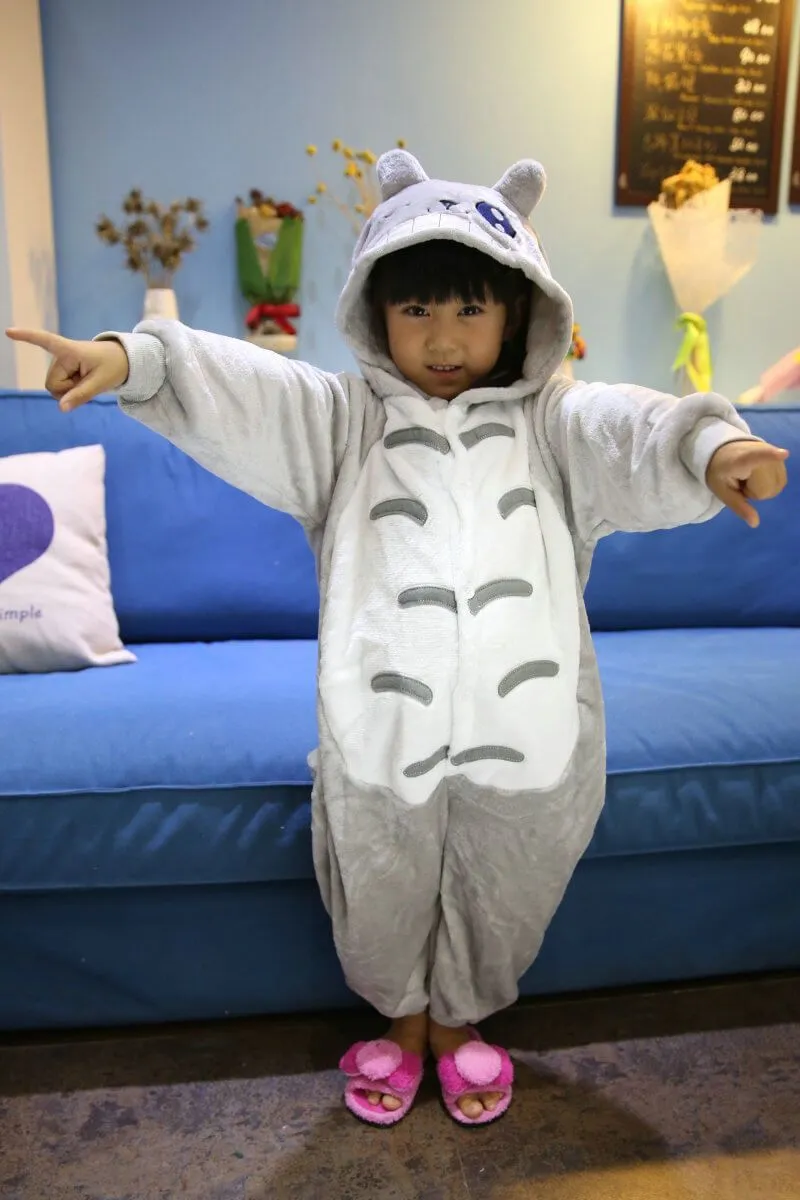 Kid Onesies Hoodie Blink Totoro Animal Kigurumi Pajamas