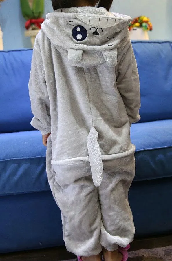 Kid Onesies Hoodie Blink Totoro Animal Kigurumi Pajamas