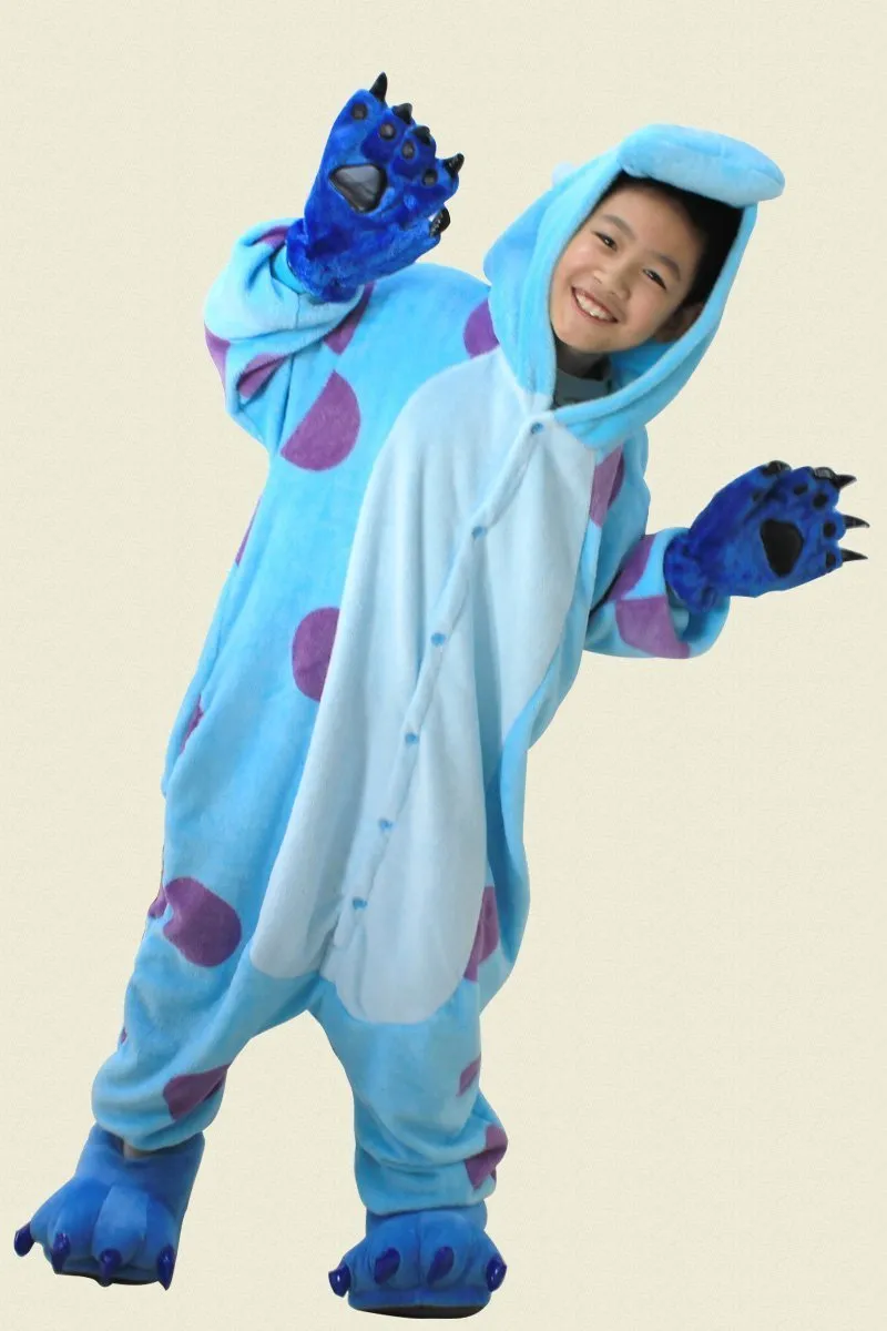 Kid Sully Monster Inc Onesie Animal Pajamas Kigurumi Costume