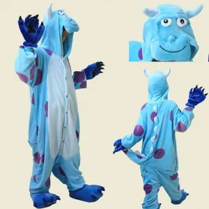 Kid Sully Monster Inc Onesie Animal Pajamas Kigurumi Costume