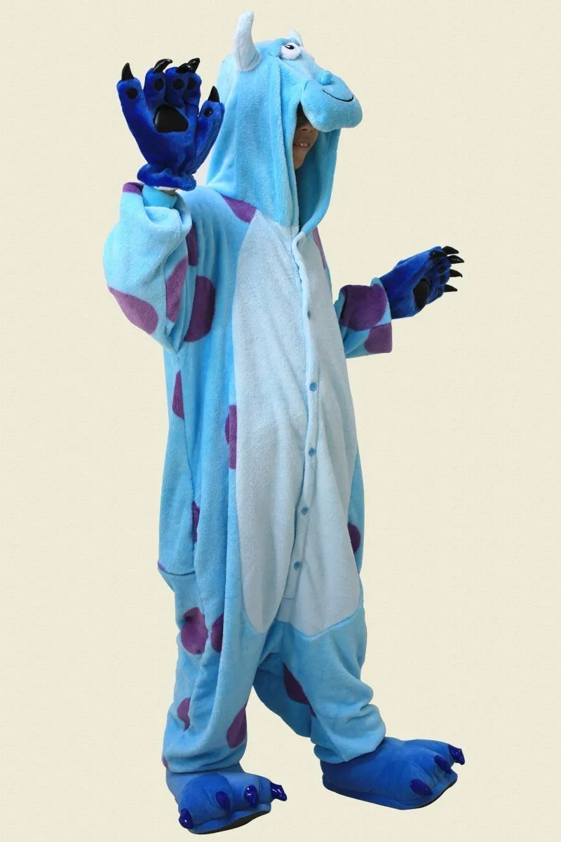 Kid Sully Monster Inc Onesie Animal Pajamas Kigurumi Costume