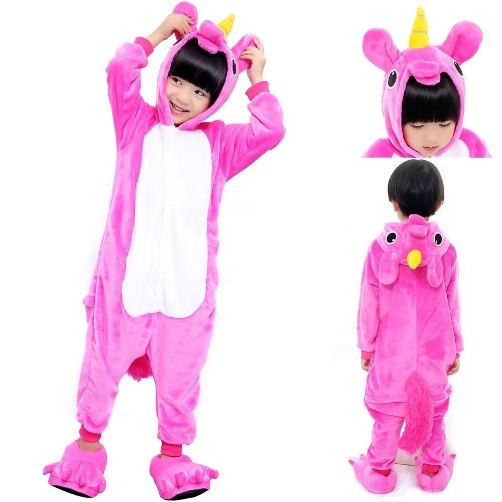 Kid Unicorn Pegasus Onesie Pajamas Kigurumi Hoodie Sleepwear