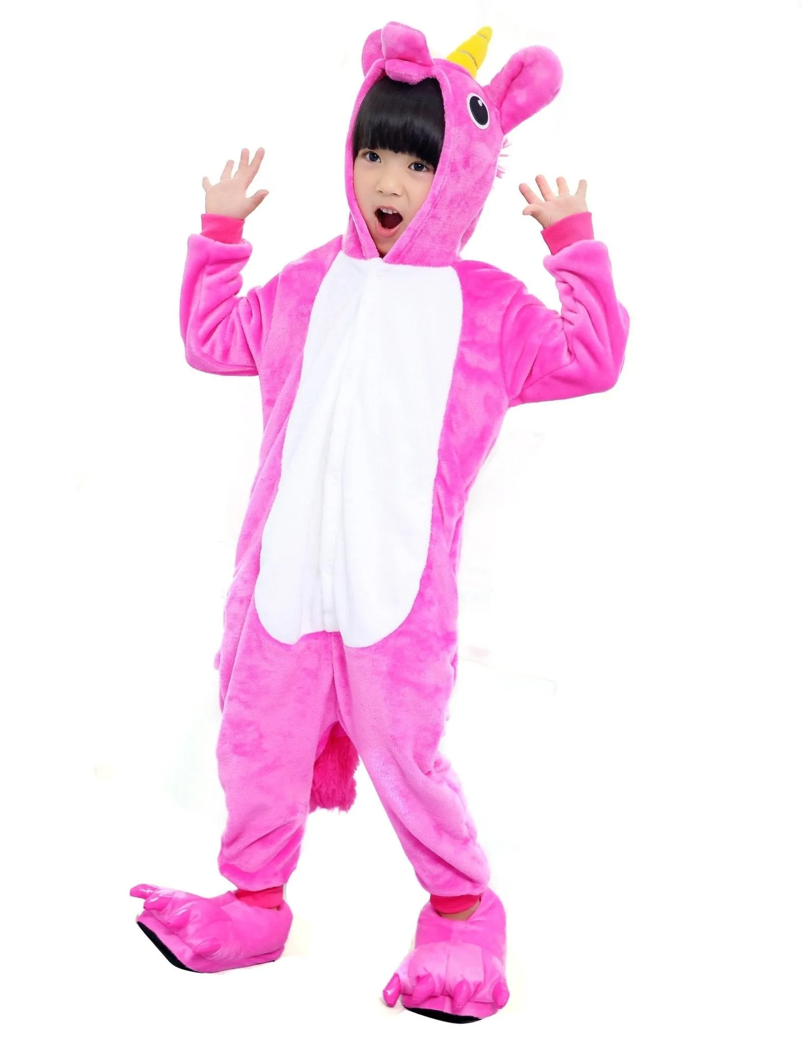 Kid Unicorn Pegasus Onesie Pajamas Kigurumi Hoodie Sleepwear