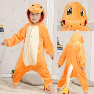 Kids Charmander Pokemon costume Kigurumi Pajamas