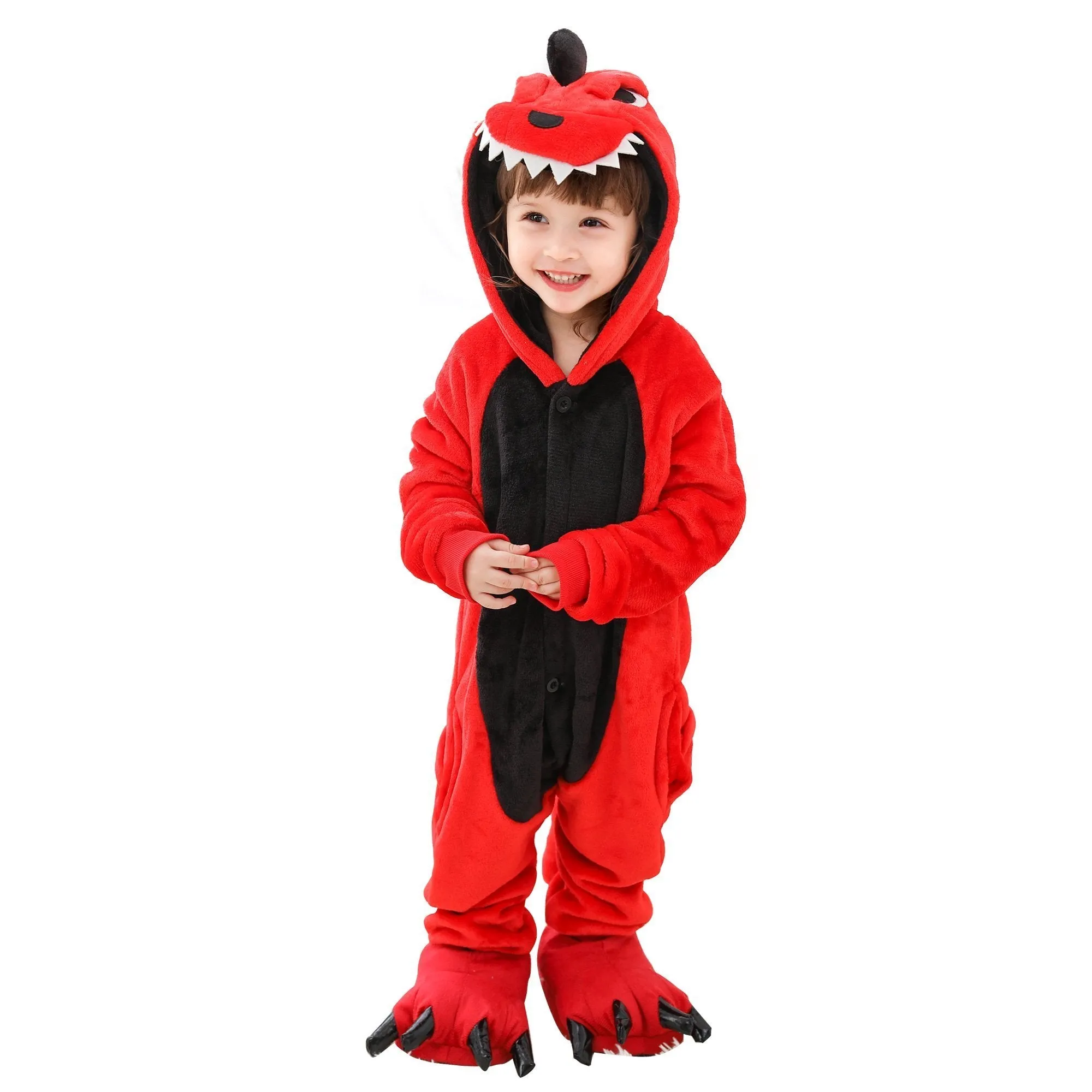 Kids Dinosaur Short Sleeves Animal Kigurumi Onesies Pajamas