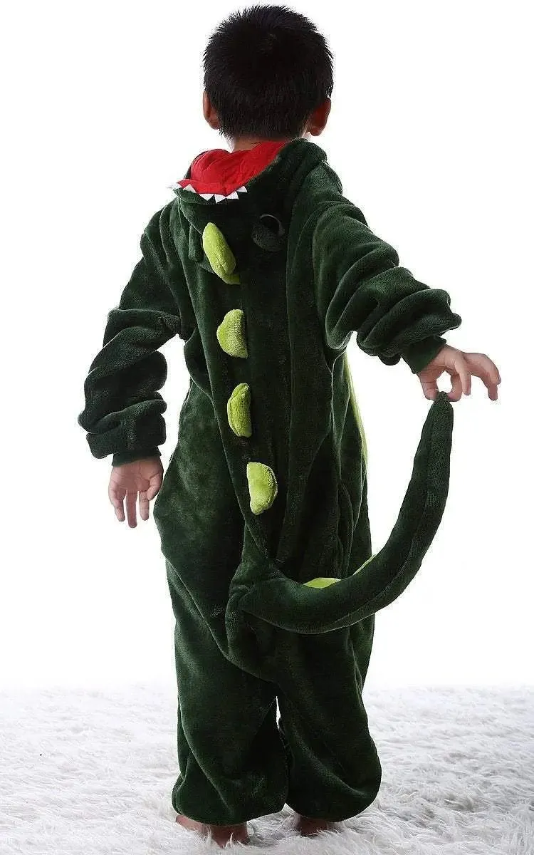 Kids Onesies Hoodie Dinosaur Animal Pajamas Kigurumi Costume