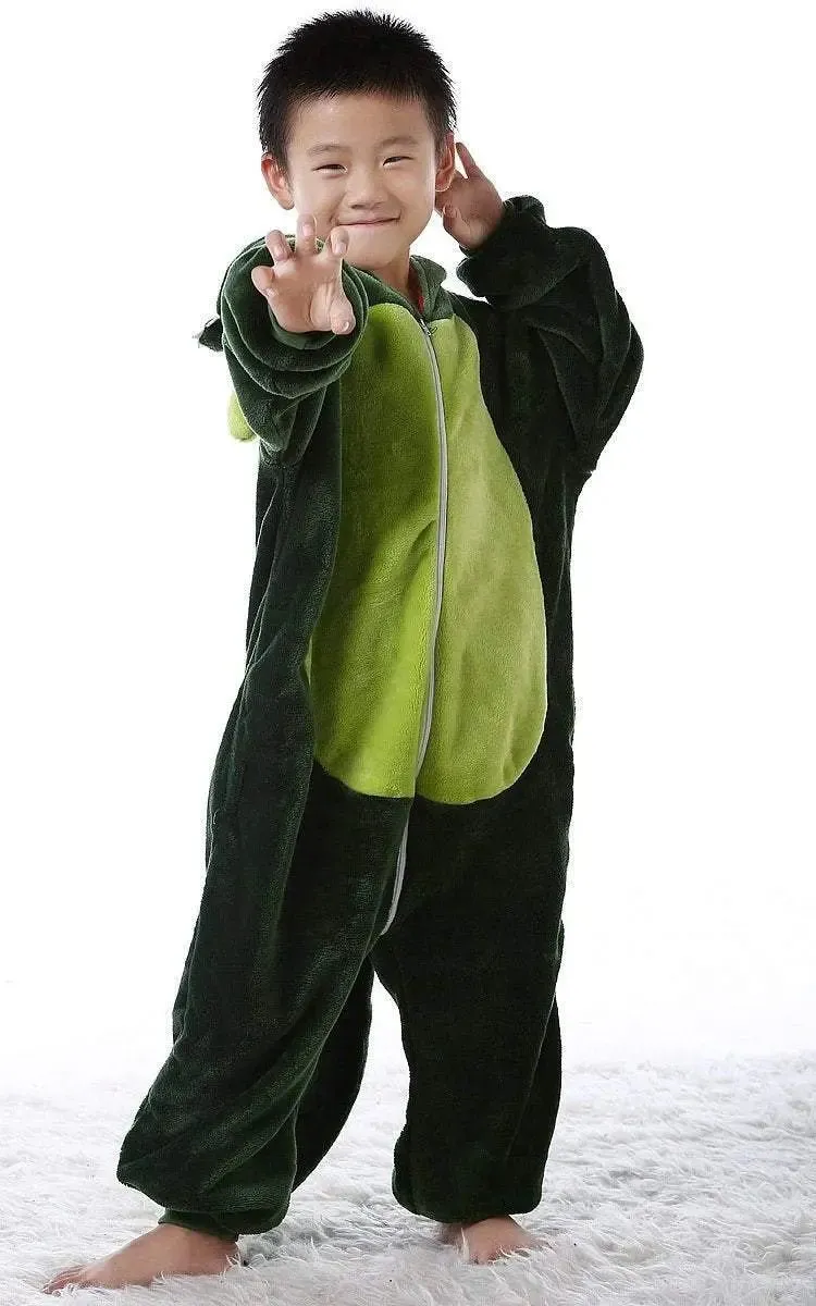 Kids Onesies Hoodie Dinosaur Animal Pajamas Kigurumi Costume