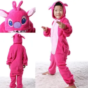 Kids Onesies Hoodie Stitch Animal Pajamas Kigurumi Costume