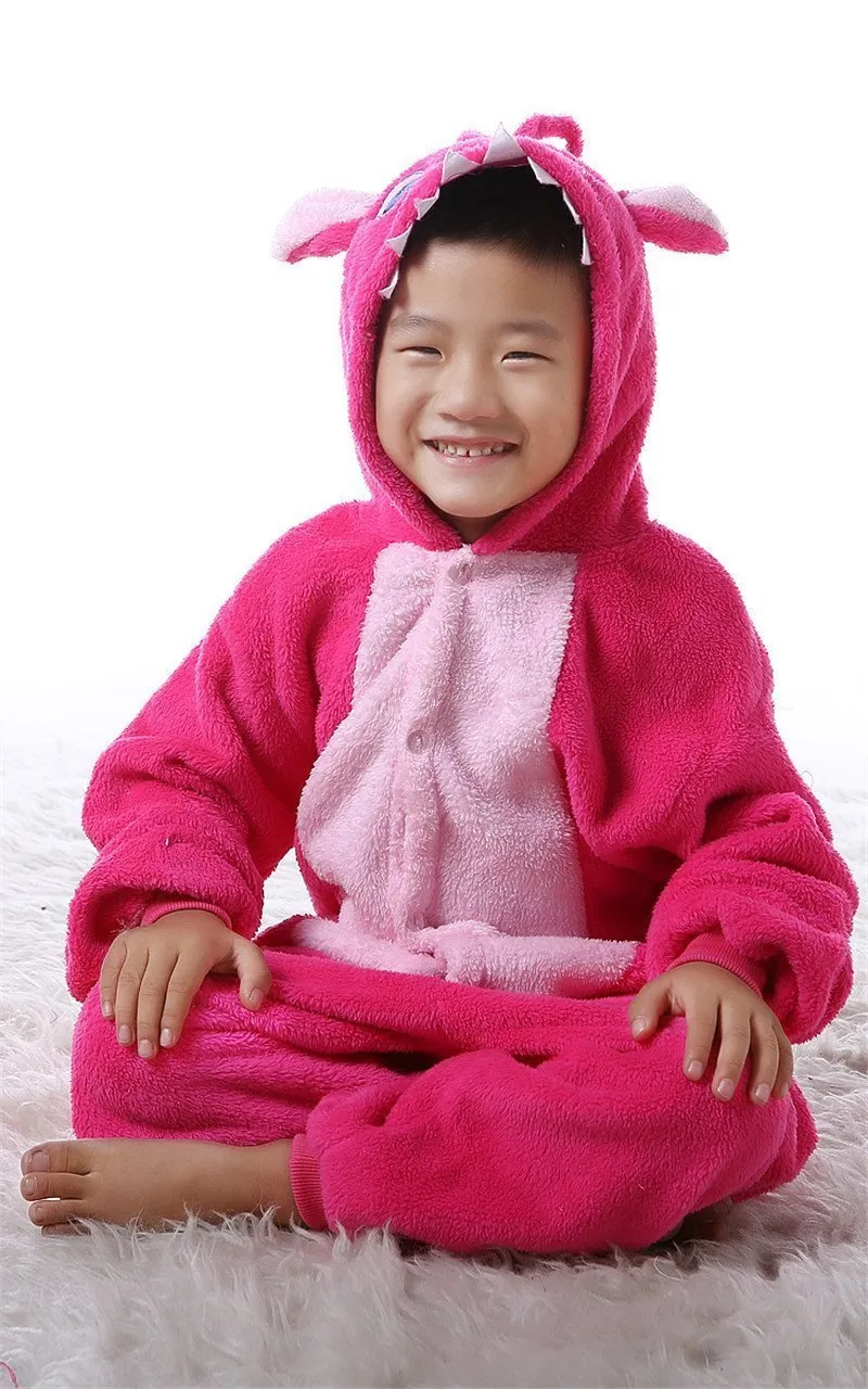 Kids Onesies Hoodie Stitch Animal Pajamas Kigurumi Costume