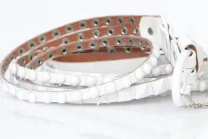 Leather WHITE BELT