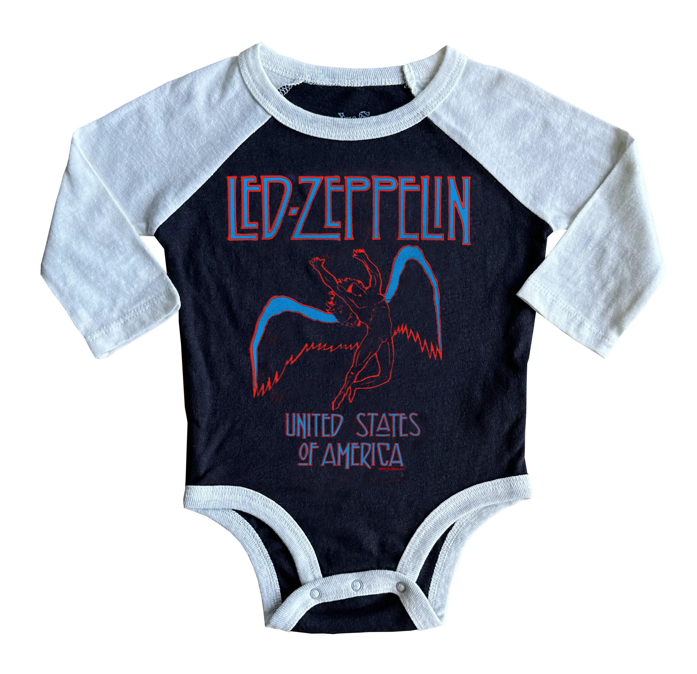 Led Zeppelin Icarus USA Tour Raglan Onesie