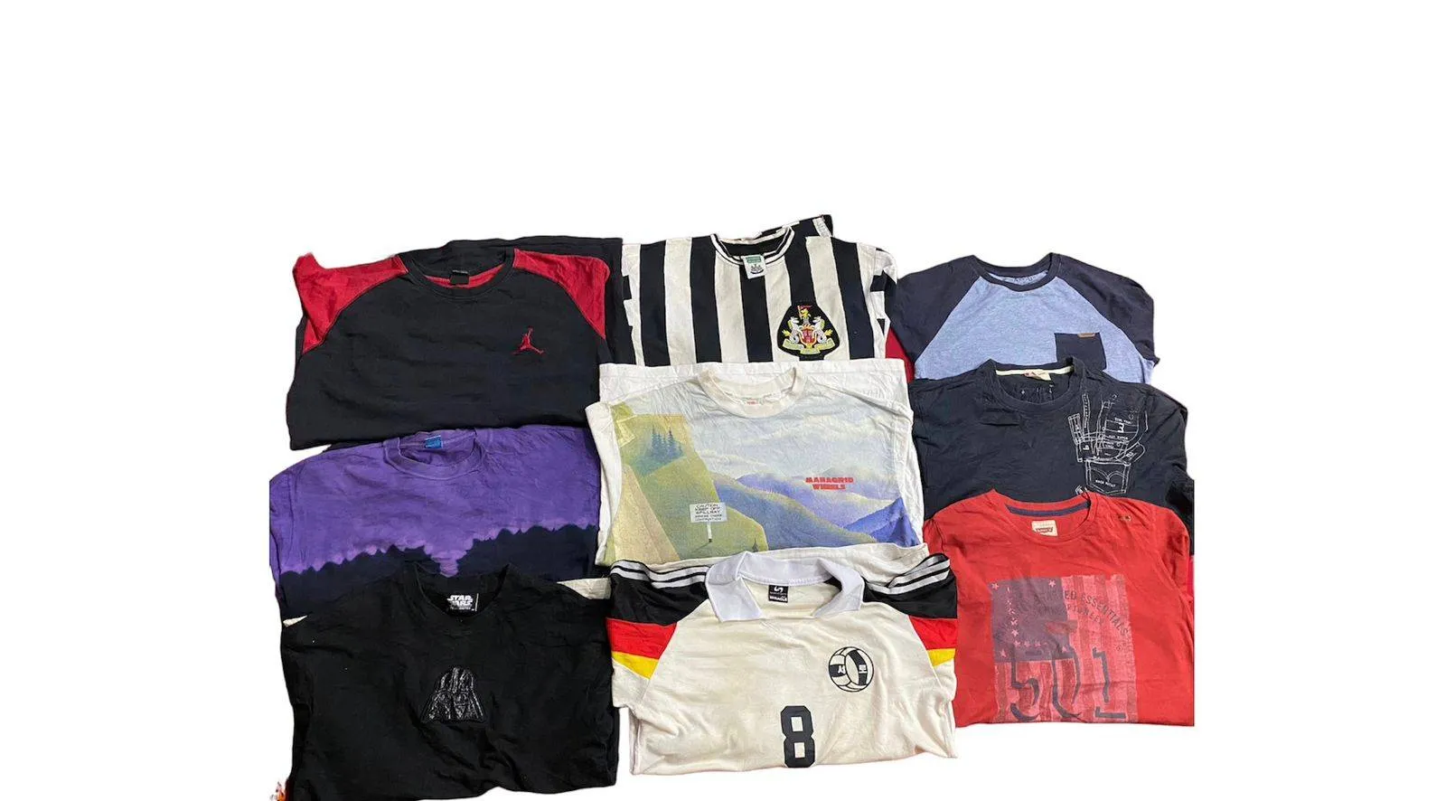 Levis, Star-wars & football  T-shirts 9Pcs