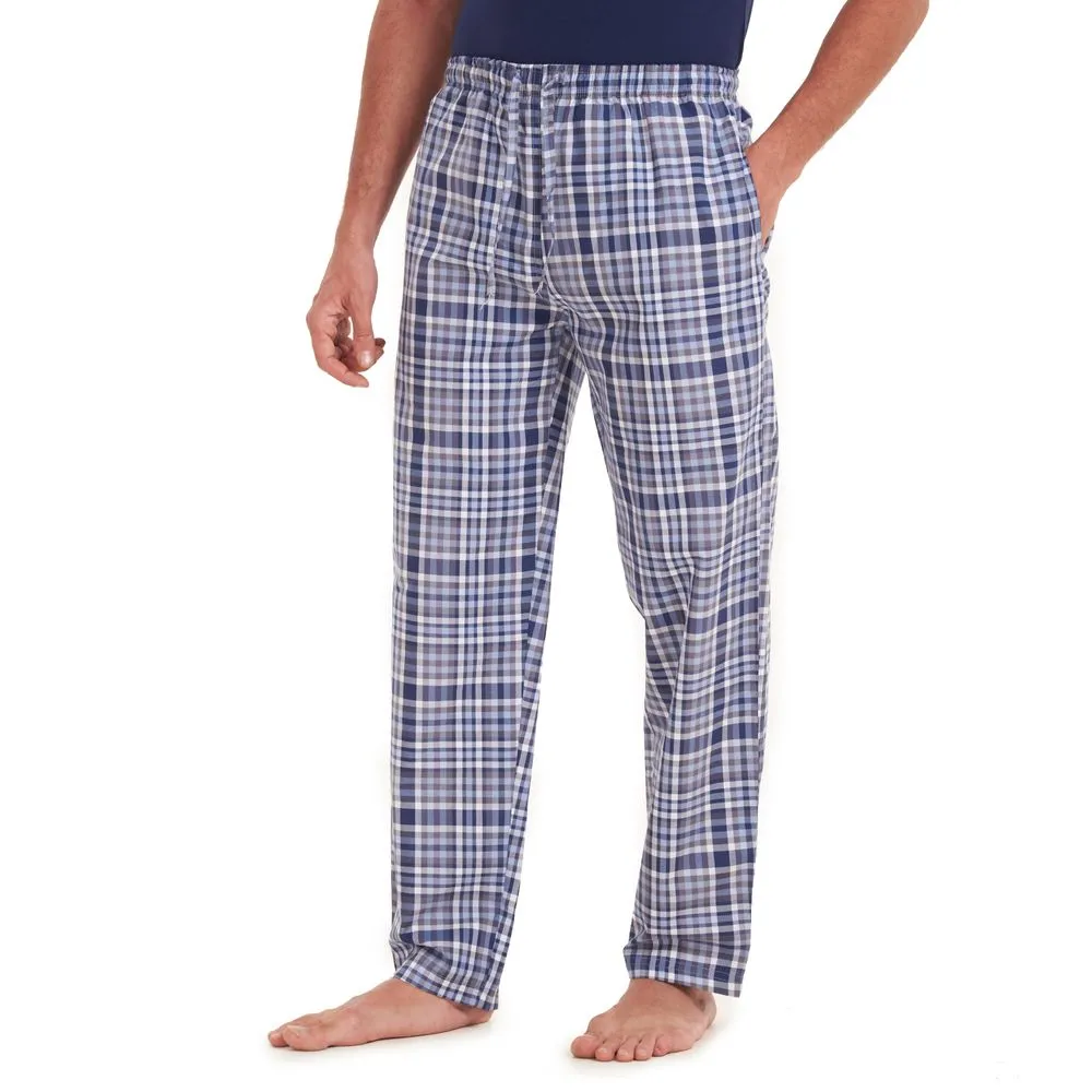 Men summer pants Indigo x Grey checkered pants