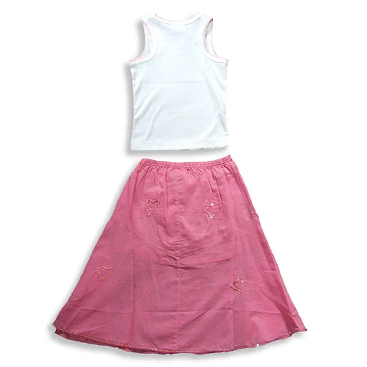 Mish - Little Girls 2 Piece Tank Skirt Set - 100% Cotton - 30 Day Guarantee